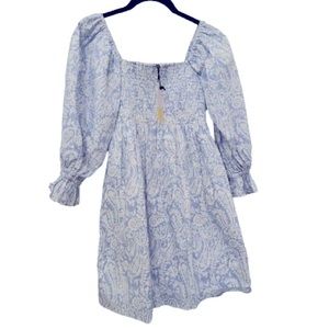 NWT Light Blue and White Mini Dress - Size XS